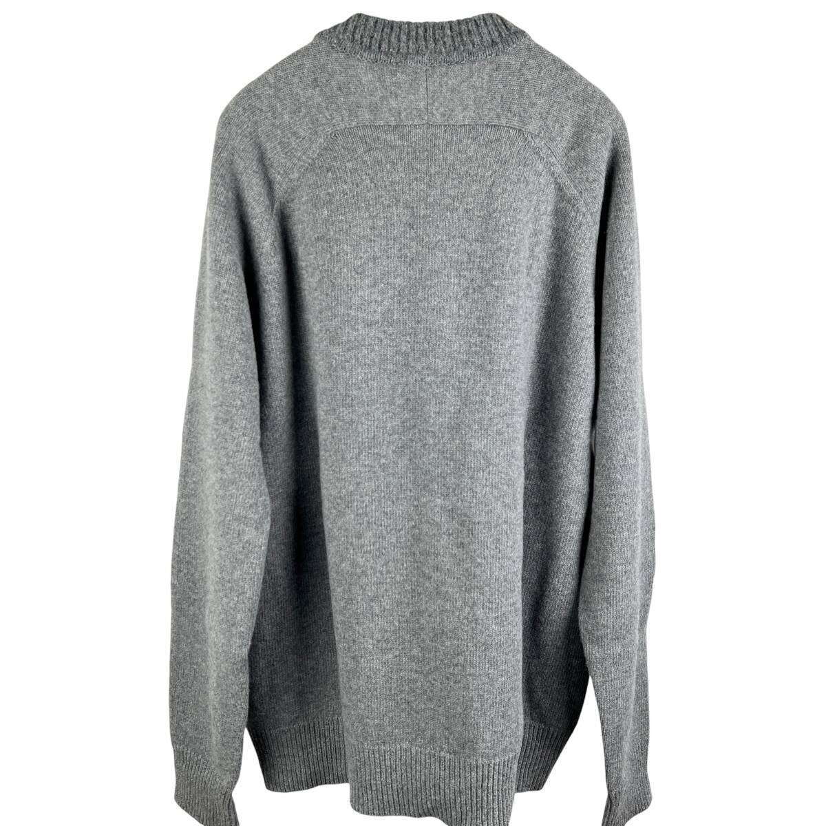 JILSANDER( Jil Sander ) BICOLOR DESIGN CREWNECK KNIT TOPS (grey)