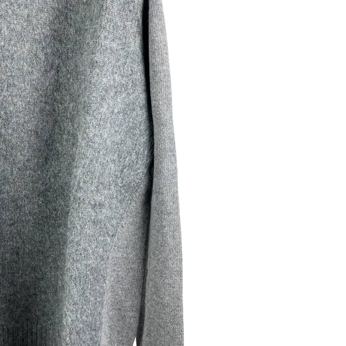 JILSANDER( Jil Sander ) BICOLOR DESIGN CREWNECK KNIT TOPS (grey)
