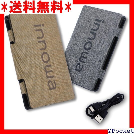 innowa イノワ ポータブルソーラーパネル 12W 率パネル USB-Cケーブル同梱 IP67防水 ベージュ 114