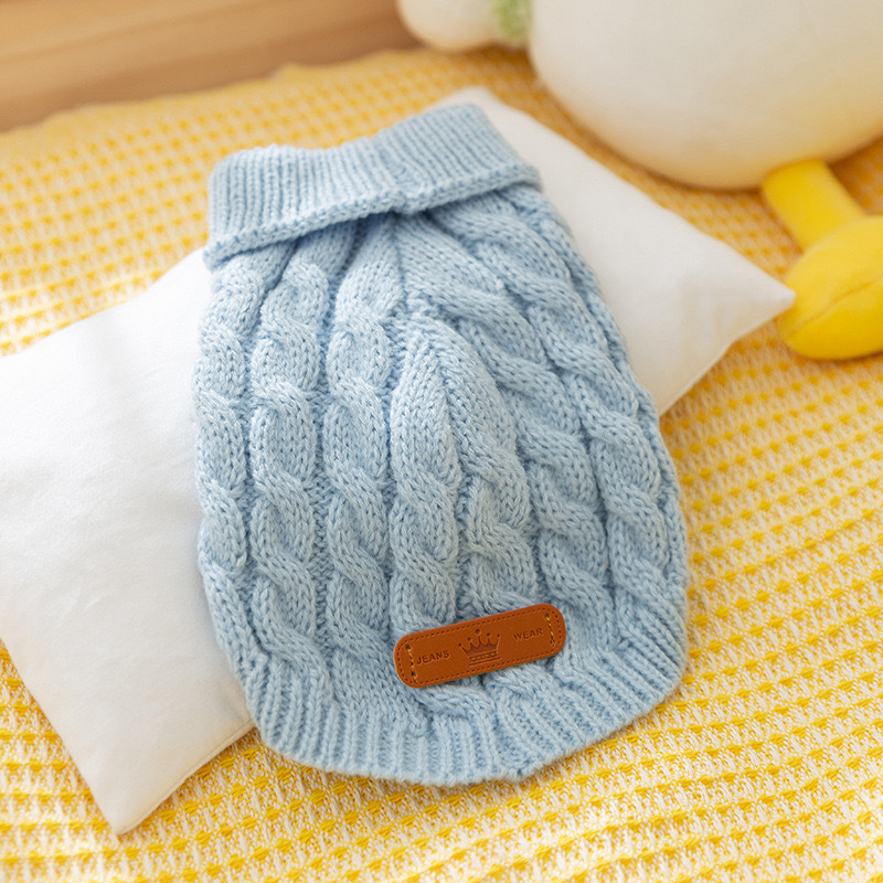 ☆新商品　犬用品 セーター(水色)　サイズ選択可能(XS/S/M/L/XL）超小型犬＆小型犬専用