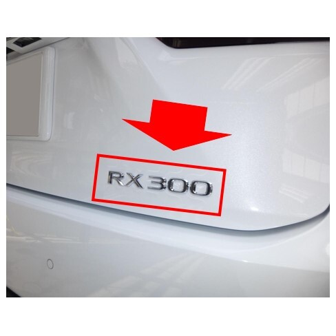 ◆新品 未使用 純正部品 レクサス RX300 純正 リヤエンブレム バックドア プレート 后付け ボディ パーツ 在庫限り 希少 レア★