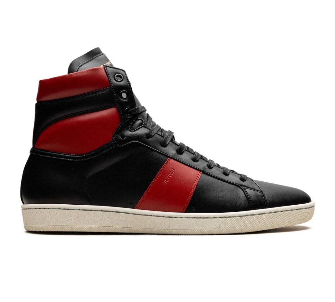 SAINT LAURENT PARIS SL-02H High “Black Red” スニーカー SAINT LAURENT PARIS SL-02H High “Black Red” スニーカー
