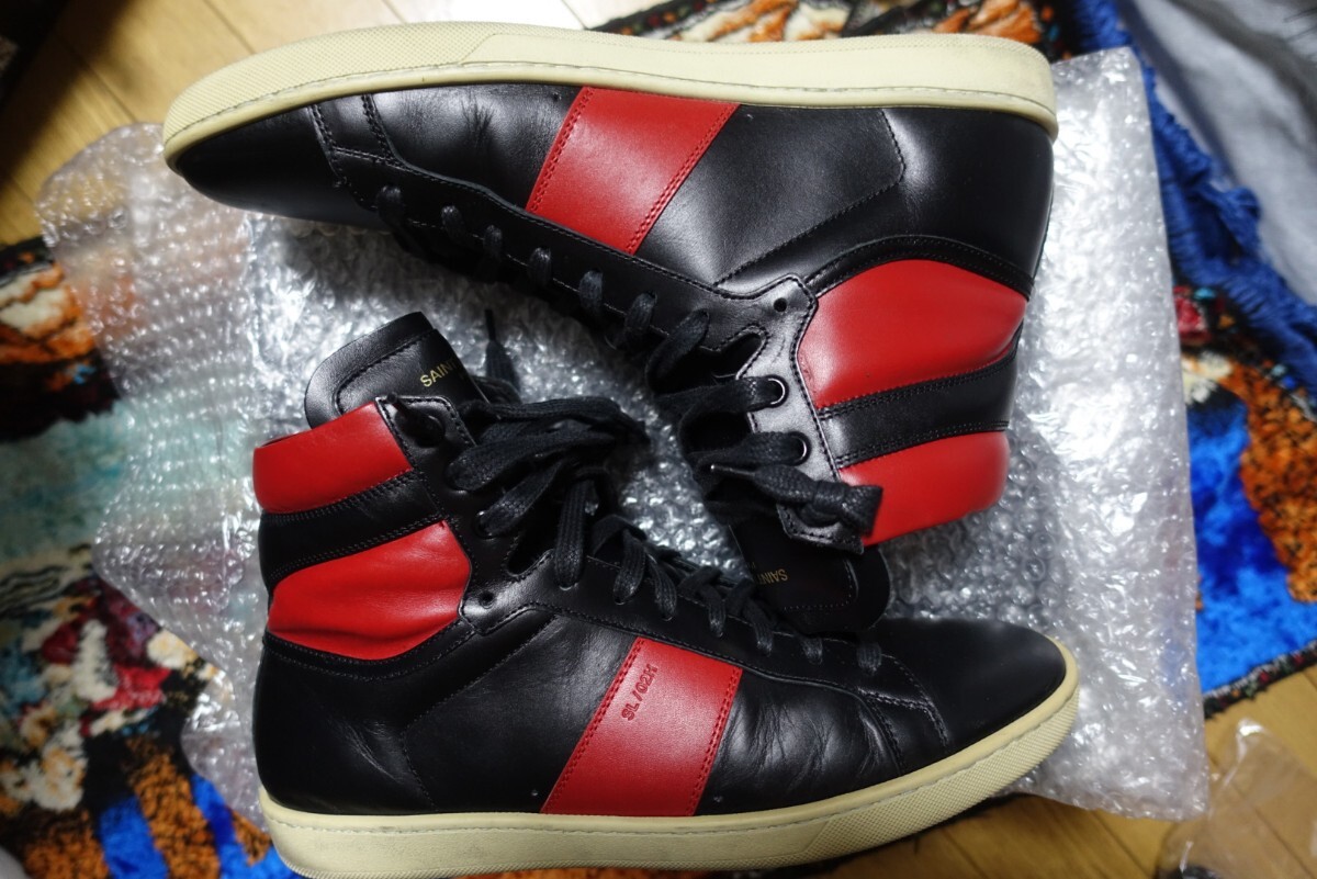 SAINT LAURENT PARIS SL-02H High “Black Red” スニーカー SAINT LAURENT PARIS SL-02H High “Black Red” スニーカー