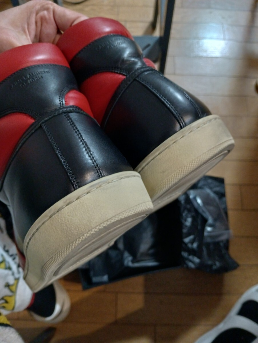 SAINT LAURENT PARIS SL-02H High “Black Red” スニーカー SAINT LAURENT PARIS SL-02H High “Black Red” スニーカー