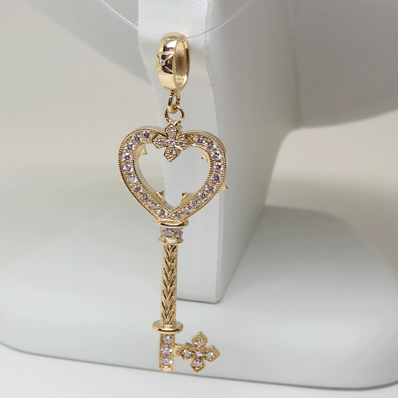 MIX DIAMOND SHAPED / CROSS OPEN / SOLID LINK CHAIN / 18k Yellow Gold /  19inch(47cm) Chain（チェーン） Loree Rodkin Official Shop