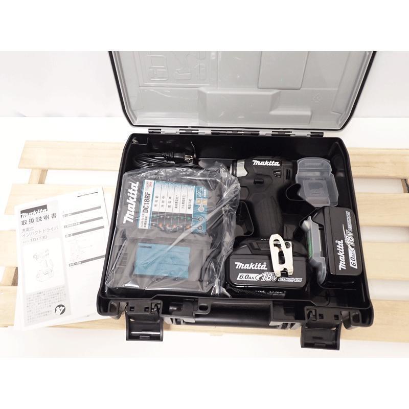 【新品】マキタ 充電式インパクトドライバ TD173DRGX BLACK ブラック 18V 6.0Ah 純正バッテリ2個/充電器セット TD173DRGXB