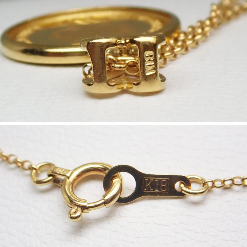 k24/k18 金貨 ネックレス エリザベスII世 テディベア 2014 1 k24/k18 金貨 ネックレス エリザベスII世 テディベア 2014 1