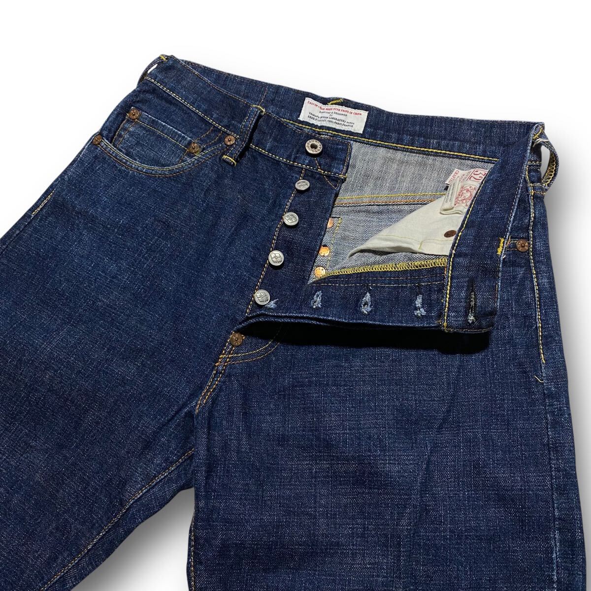 エヴィス EVISU Paris ピカソ 大黒 セルビッジ デニム パンツ エヴィス EVISU Paris ピカソ 大黒 セルビッジ デニム パンツ