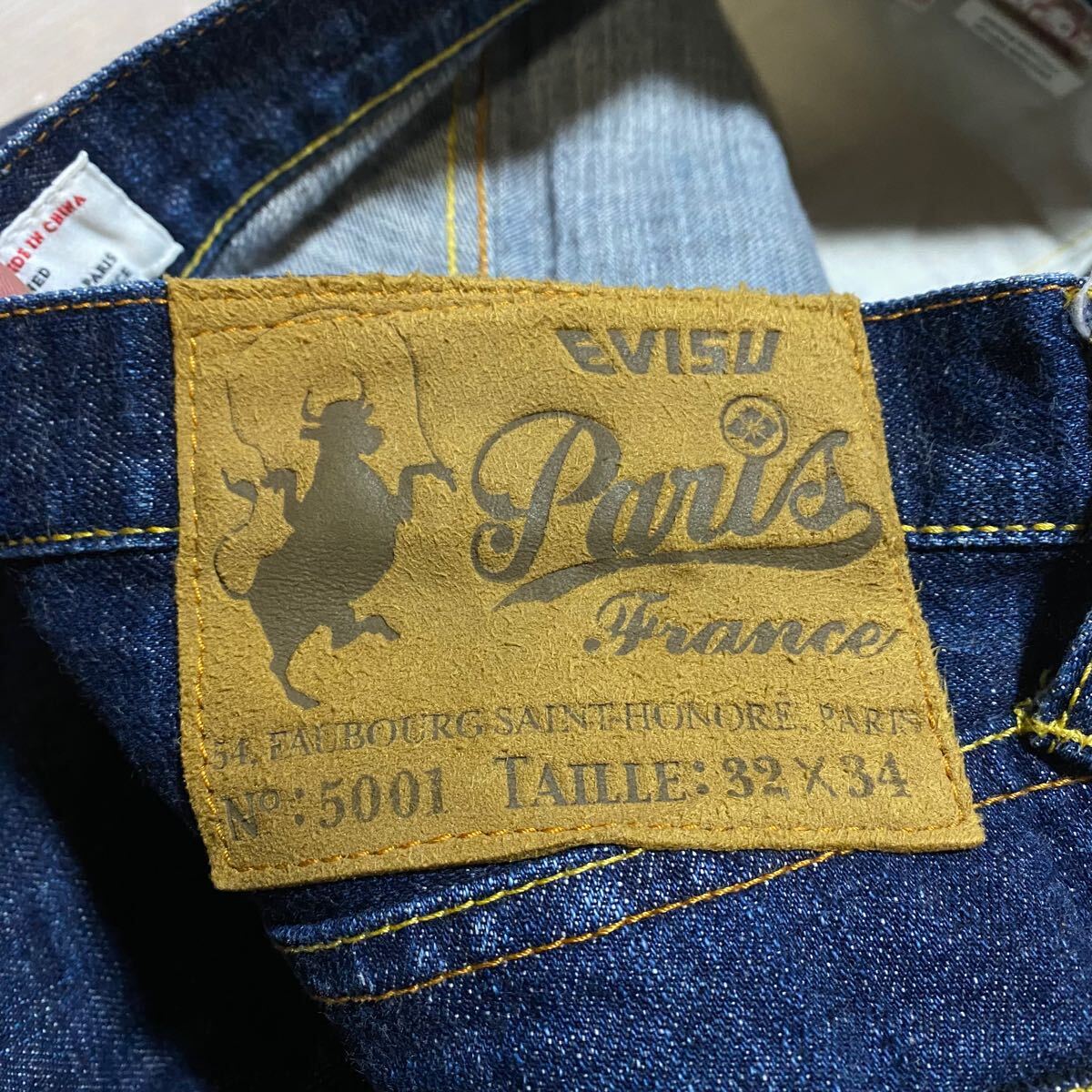 エヴィス EVISU Paris ピカソ 大黒 セルビッジ デニム パンツ エヴィス EVISU Paris ピカソ 大黒 セルビッジ デニム パンツ