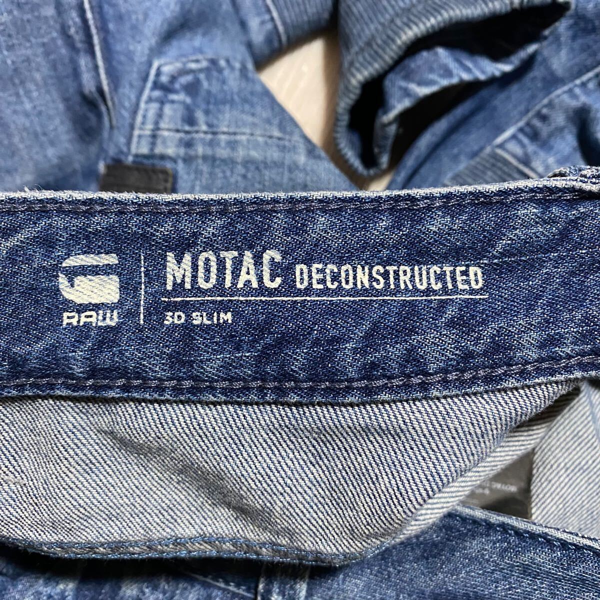 ジースターロゥ MOTAC DECONSTRUCTED 3D SLIM デニム パンツ サイズ27 メンズ ジーンズ_画像7