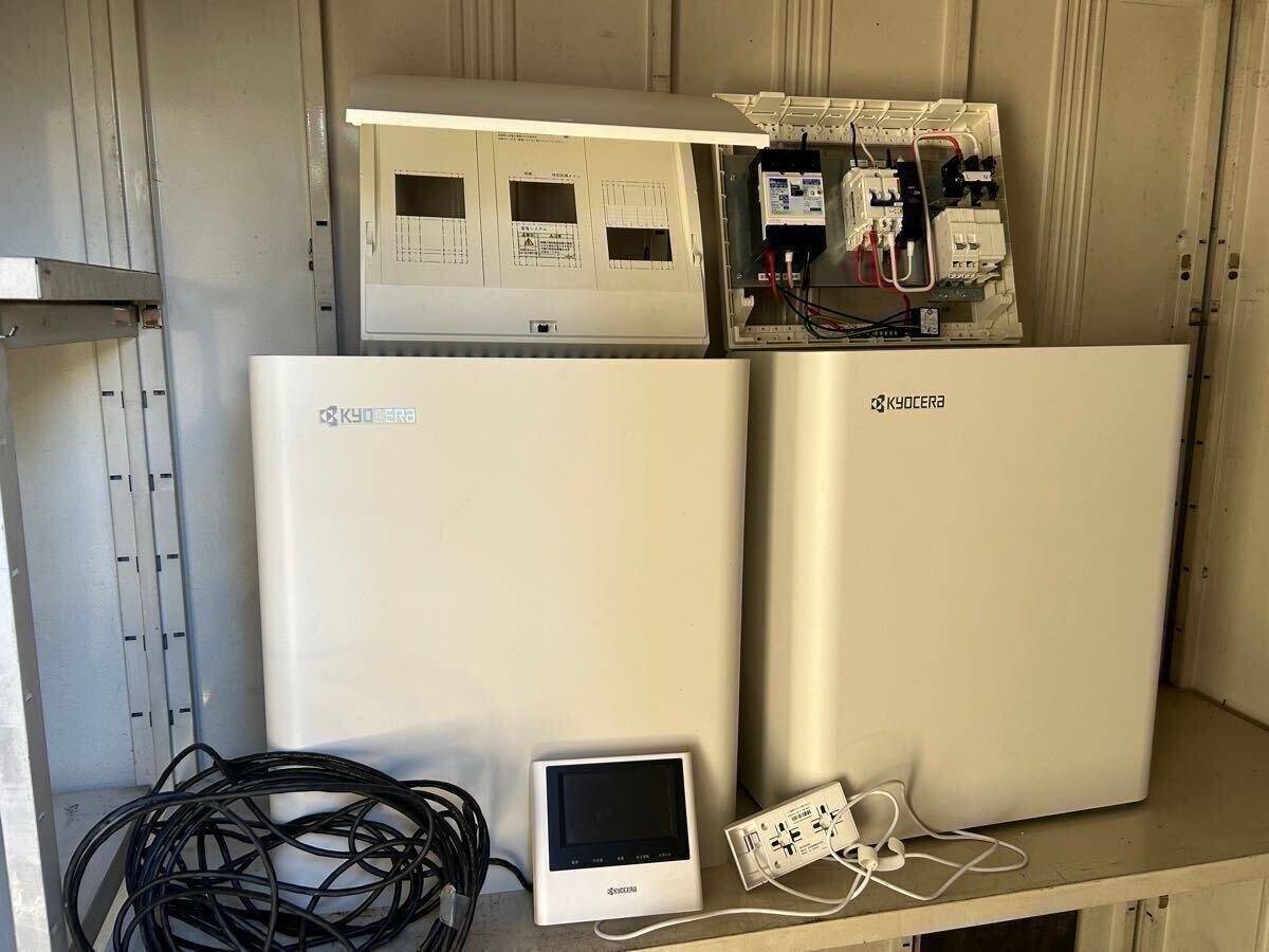 京セラ 蓄電池 エネレッツァ EGS-LM0500 リチウムイオン蓄電システム一式