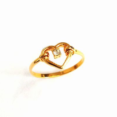 【日本制】Open Heart☆クリスタル＆ハートリング　リング2種?リングサイズ22種?寶石18種【　アメジスト　】。フリーチョイス！　