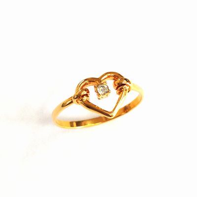 【日本制】Open Heart☆クリスタル＆ハートリング　リング2種?リングサイズ22種?寶石18種【　アメジスト　】。フリーチョイス！　