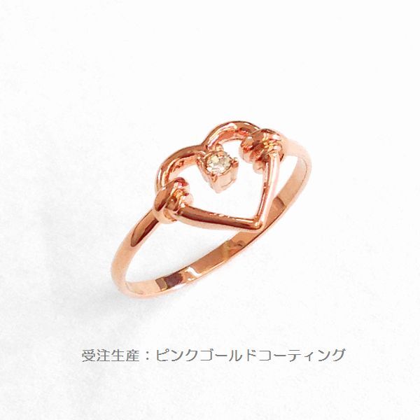 【日本制】Open Heart☆クリスタル＆ハートリング　リング2種?リングサイズ22種?寶石18種【　アメジスト　】。フリーチョイス！　