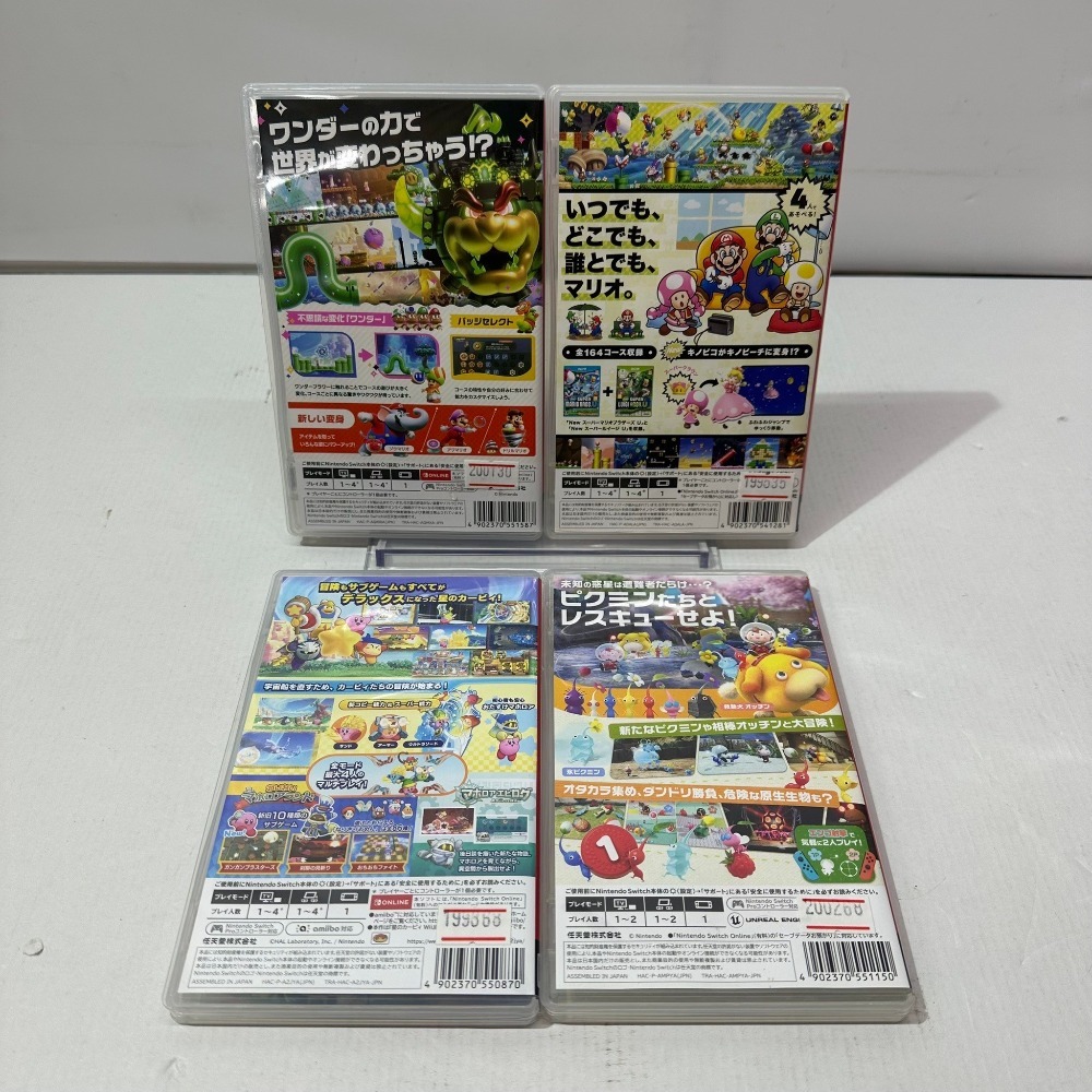 SWITCH ソフト 4本セット マリオカート マリオワンダー ピクミン4 SWITCH ソフト 4本セット マリオカート マリオワンダー