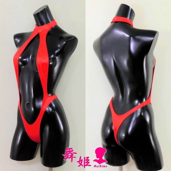 完璧すぎるが故三度も 455XXL-T21)サスペンダーTバック(艶光沢レッド) その他 - その他
