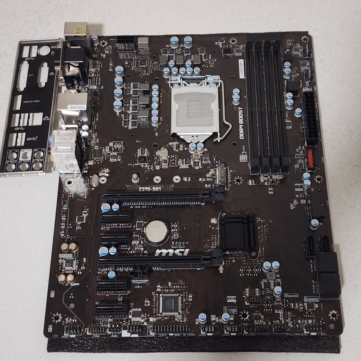 MSI Z370-S01 IOパネル付属 LGA1151 ATXマザーボード 第8世代CPU MSI Z370-S01 IOパネル付属 LGA1151 ATXマザーボード 第8世代CPU