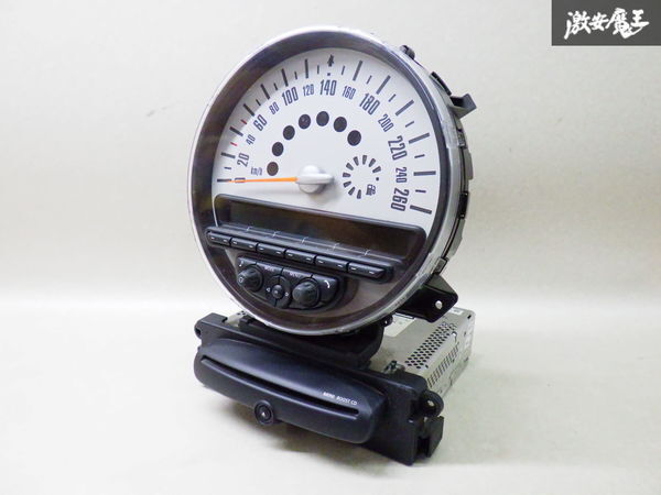【保証付】BMW MINI ミニ純正 R56 ミニクーパー 后期 スピードメーター 6512 3457155-01 棚2P13