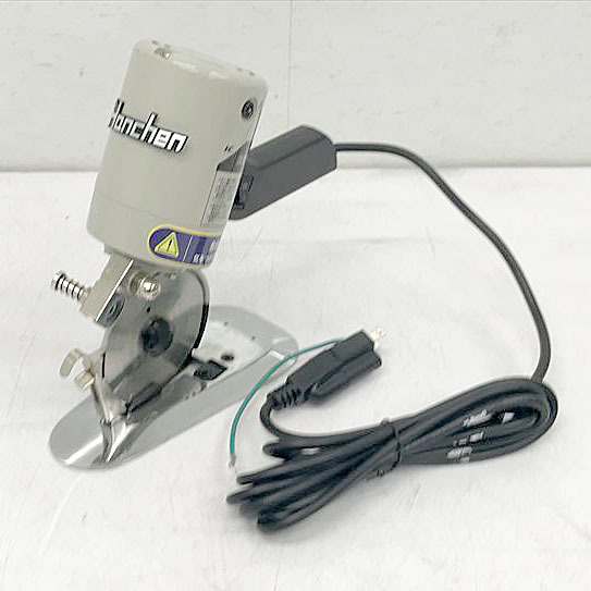 C9755YO ◆1220_8凹【未使用・B品】電動カッター 切断機 Hancen YJ-90B (110V) 切断厚み25mm 布 レザー 合皮切断工具