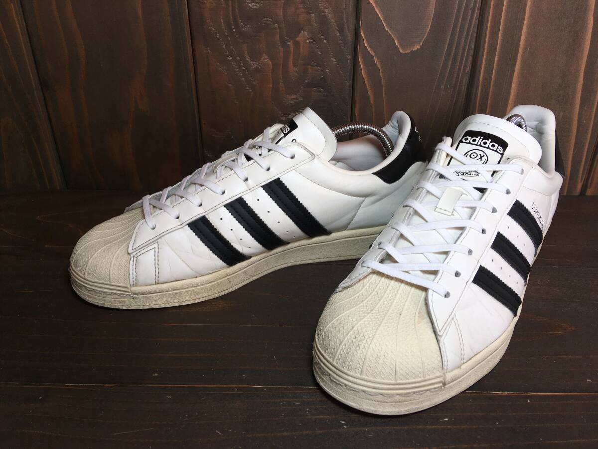 *adidas Adidas ×Andre Saraiva Andre sa жить . крем белый × core черный 2022 год производства 26.5cm Used осмотр спортивные туфли 