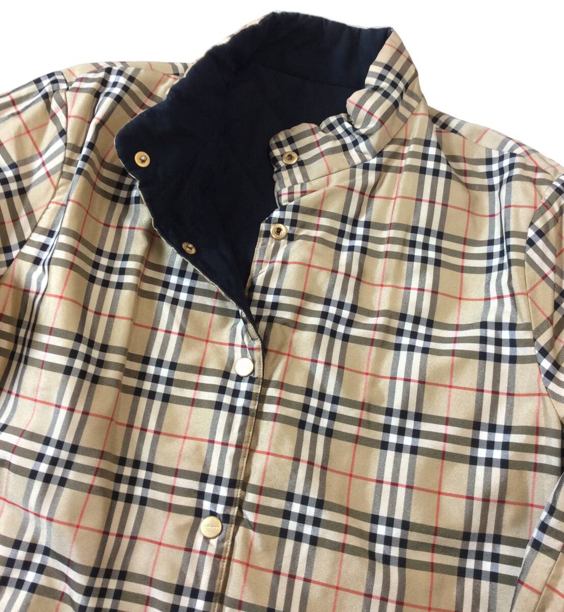 BURBERRY バーバリー ノヴァチェック リバーシブル キルティングジャケット コート 中綿 ジャケット チェック/ブラック レディース 40