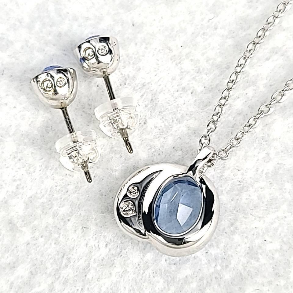 極美品 スワロフスキー SWAROVSKI Gloria Light Sapphire Set 極美品 スワロフスキー SWAROVSKI Gloria Light Sapphire Set