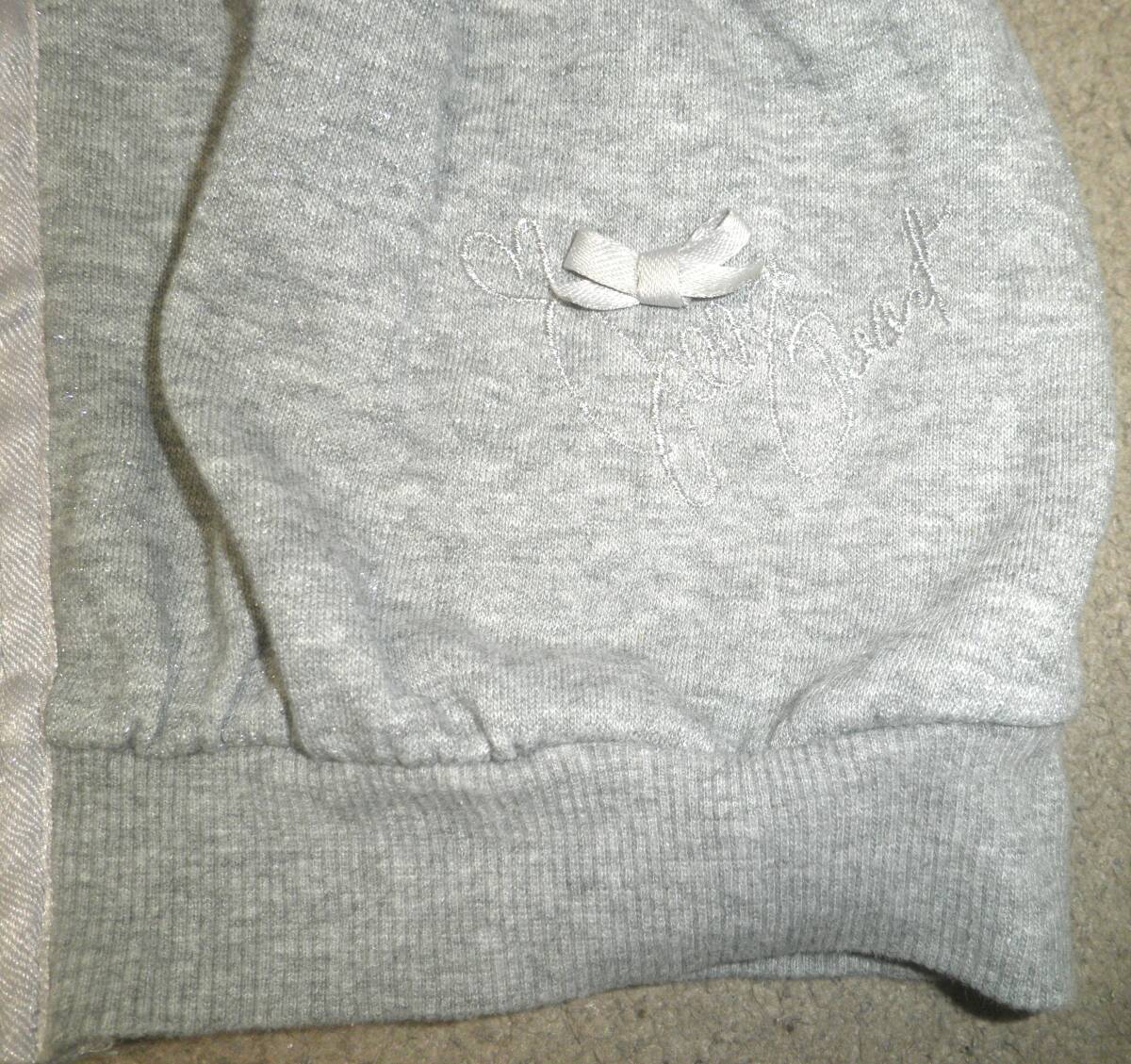 JILL STUART ラメ　リボン　パーカー　１００_画像4