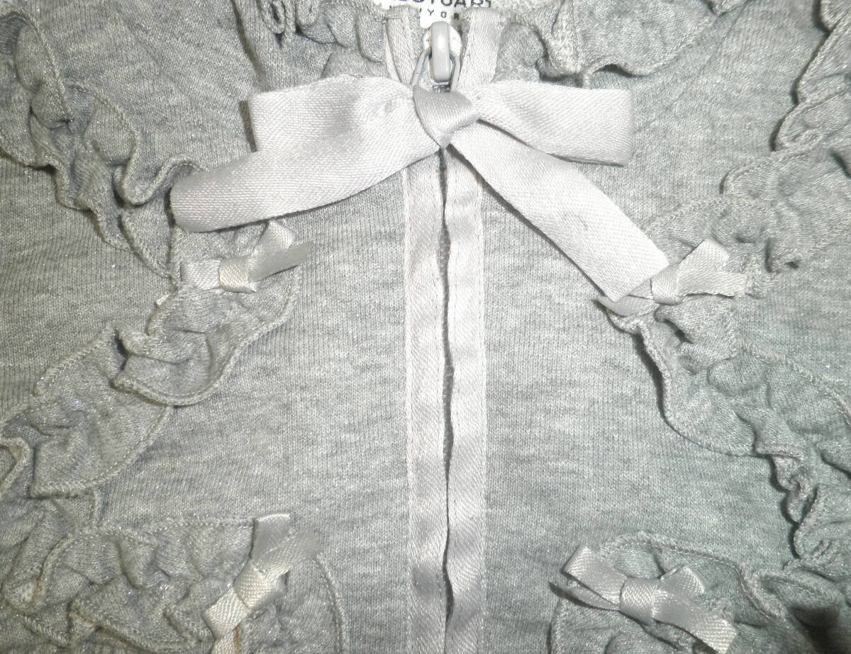 JILL STUART ラメ　リボン　パーカー　１００_画像2