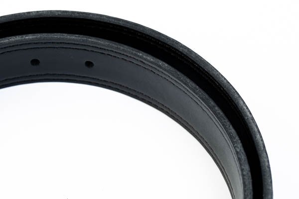 TENORAS ティノラス メンズ ベルト レザー 格子編型押 ブラック サイズL #37506_画像3