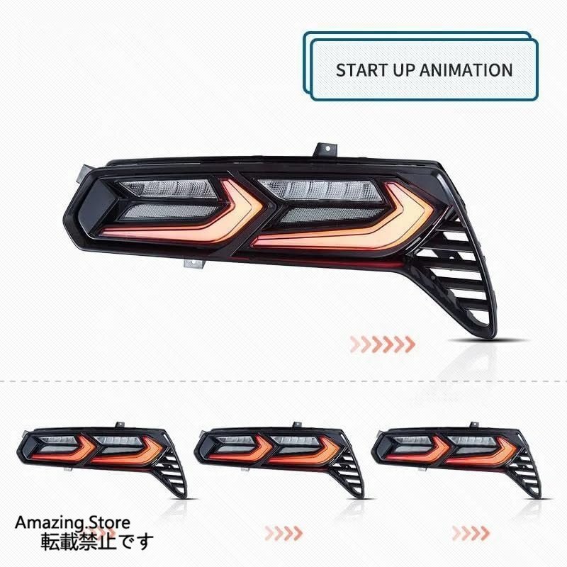 車テールライト シボレーコルベット C7 LED テールライト C8 スタイルテールランプ C7 2014 2015 2016 2017 2018 2019 車のリアライト