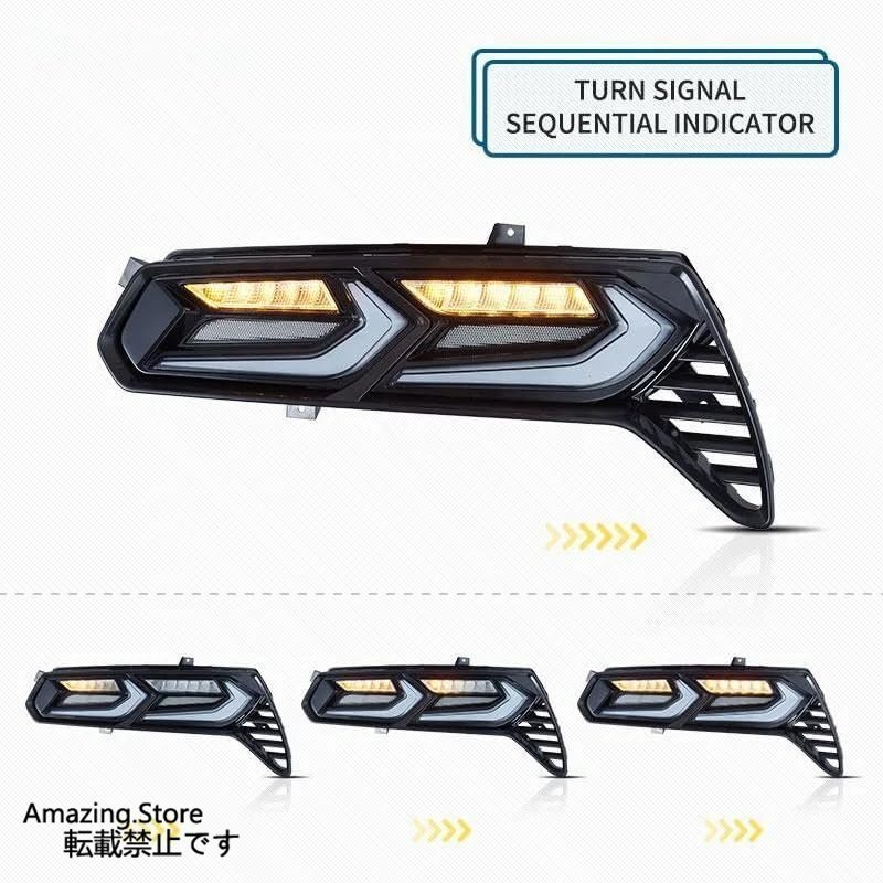 車テールライト シボレーコルベット C7 LED テールライト C8 スタイルテールランプ C7 2014 2015 2016 2017 2018 2019 車のリアライト