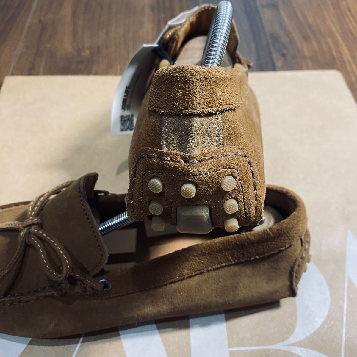 新品 ZARA 本革 ドライビングシューズ 26 0cm 40 BROWN SUEDE 新品 ZARA 本革 ドライビングシューズ 26 0cm 40 BROWN SUEDE