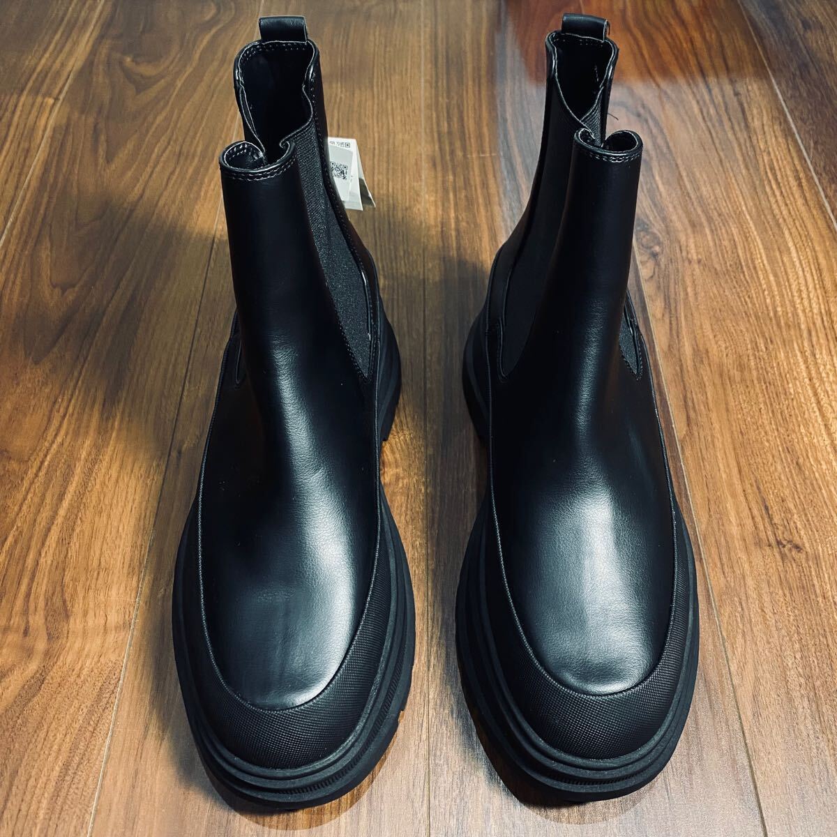 新品 ZARA CHUNKY CHELSEA BOOTS 27 5cm 43 BLACK メンズ ザラ 新品 ZARA CHUNKY CHELSEA BOOTS 27 5cm 43 BLACK メンズ ザラ