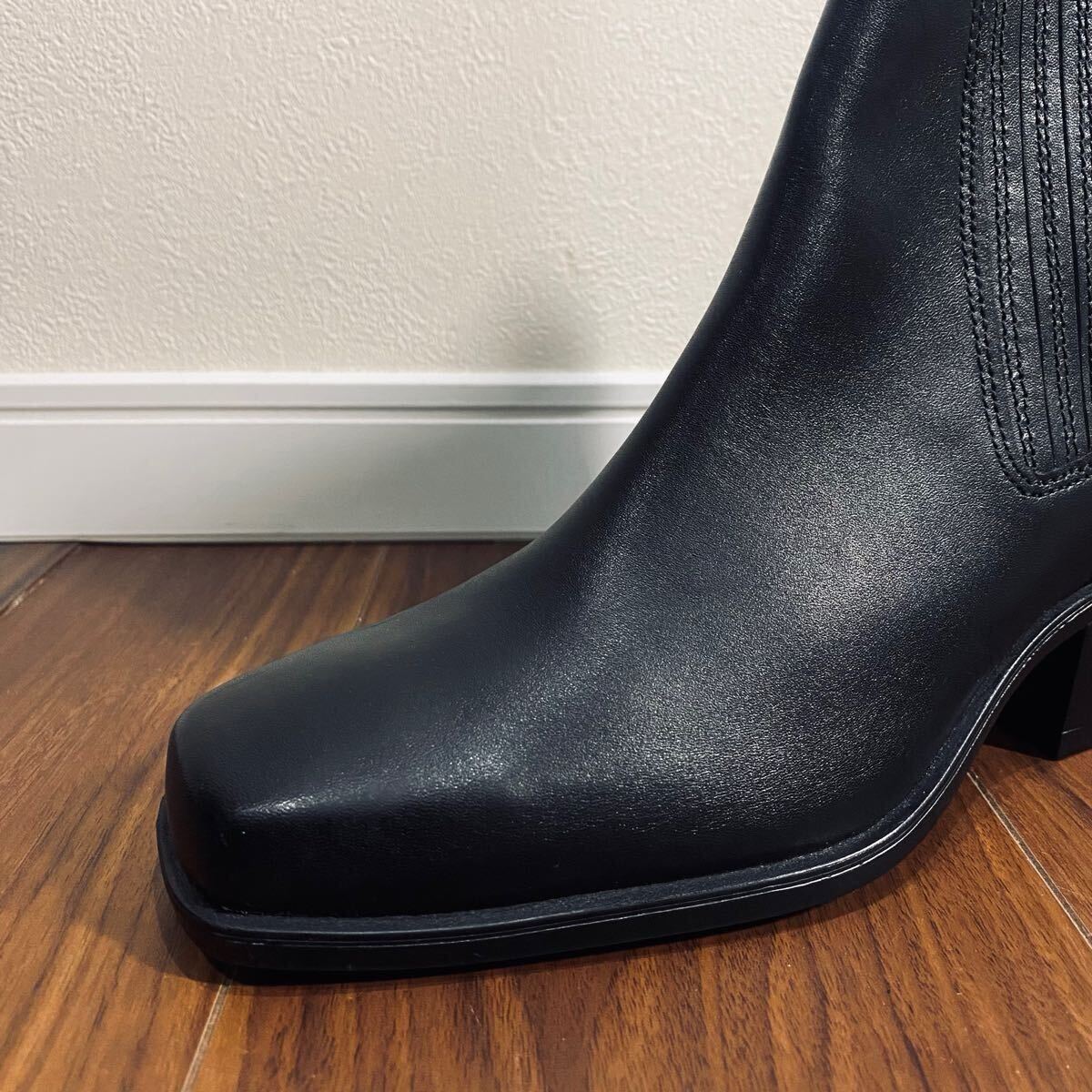 新品 ZARA 本革 カウボーイブーツ 25 5cm 39 メンズ ザラ レザー 新品 ZARA 本革 カウボーイブーツ 25 5cm 39 メンズ ザラ レザー