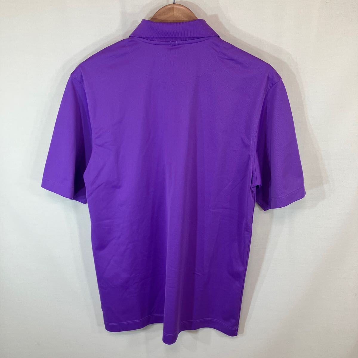 NIKE GOLF ナイキ　ゴルフ　men's メンズ　半袖　ポロシャツ　ショートスリーブ　スポーツ　ウェア　size:M collar:パープル系　