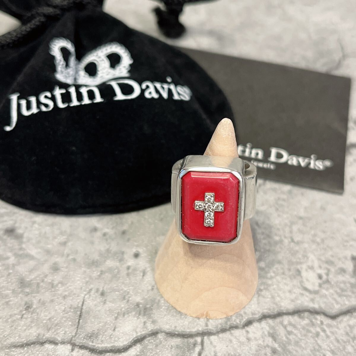 希少 廃盤 JUSTIN DAVIS エミネム ダイヤ レッドコーラル サンゴ