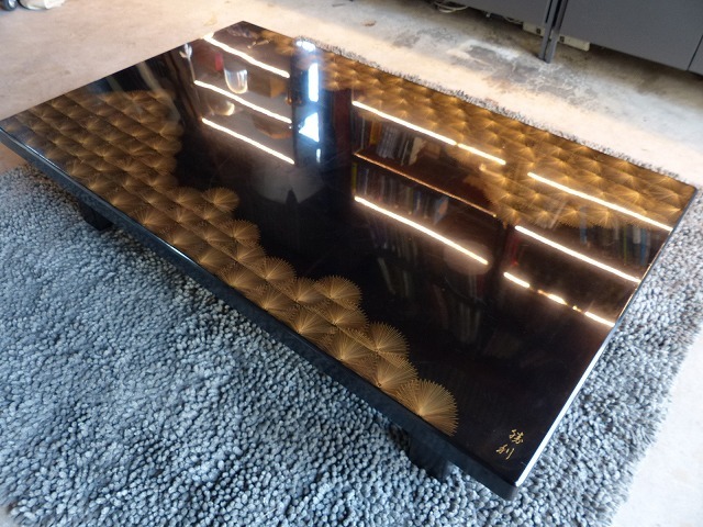 輪島塗|金蒔絵|漆|座卓 テーブル|お座敷|W1510×D910×H320 輪島塗|金蒔絵|漆|座卓 テーブル|お座敷|W1510×D910×H320