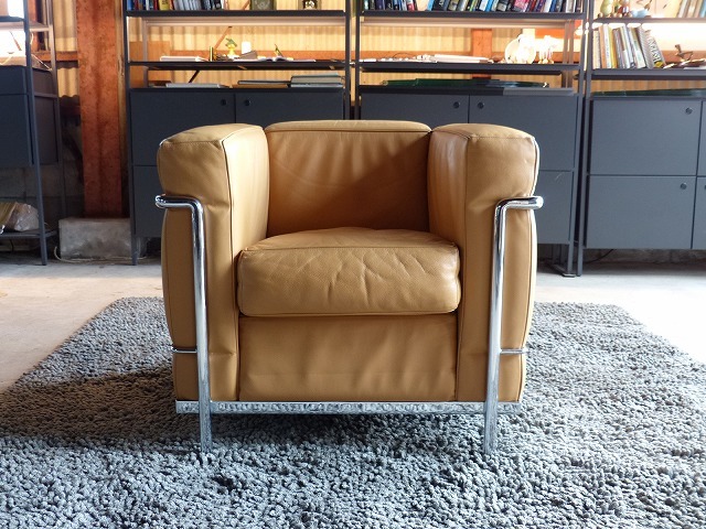 a.|Cassina/カッシーナ|LC2|1人掛ソファ|レザー/茶系| a.|Cassina/カッシーナ|LC2|1人掛ソファ|レザー/茶系|