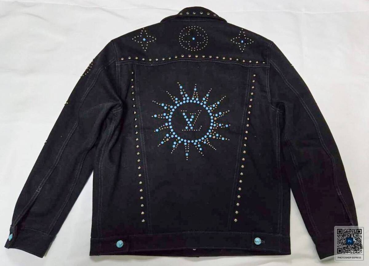 LOUIS VUITTON 24AW エンブロイダード デニム ジャケット メンズ LOUIS VUITTON 24AW エンブロイダード デニム ジャケット メンズ