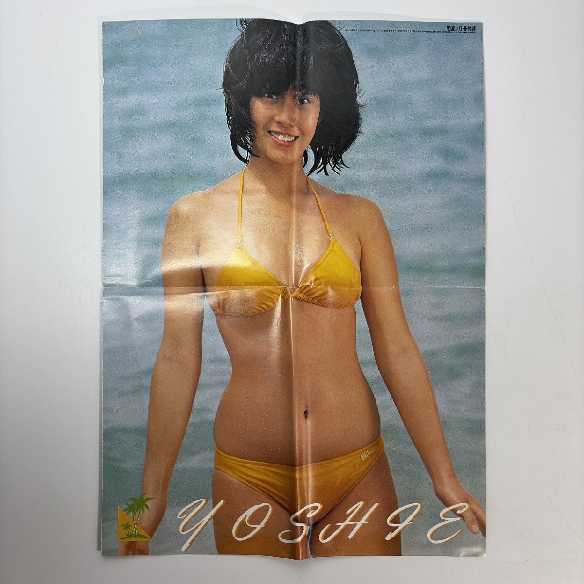 石野真子 セクシー 石野真子 水着ポスター 明星の告知ポスターです。|アンティーク、コレクション