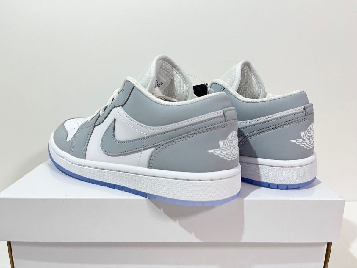 新品】29㎝ NIKE WMNS AIR JORDAN 1 LOW WOLF GREYナイキ 新品】29㎝ NIKE WMNS AIR JORDAN 1 LOW WOLF GREYナイキ