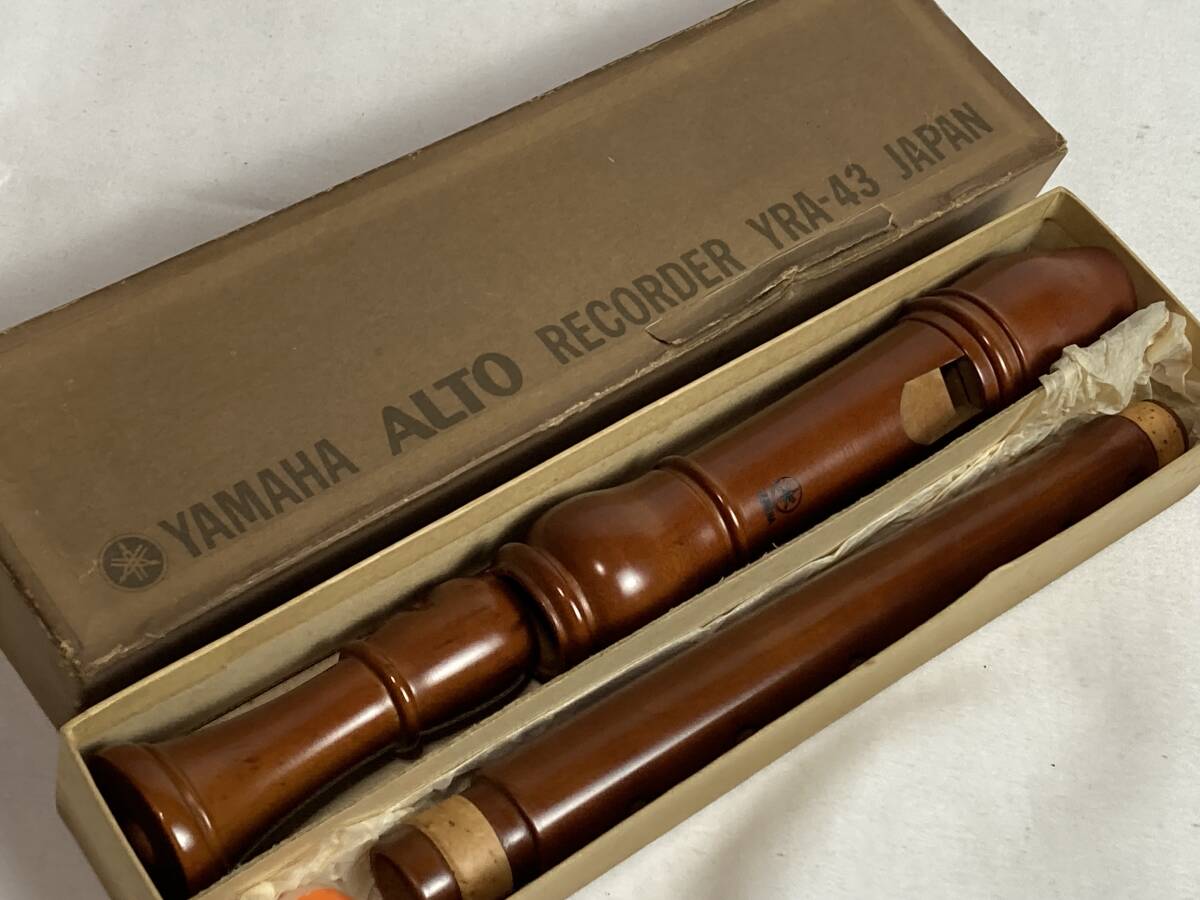 YAMAHA アルトリコーダー YRA43 Yahoo!オークション - YAMAHA ヤマハ アルトリコーダー YRA-43 木製
