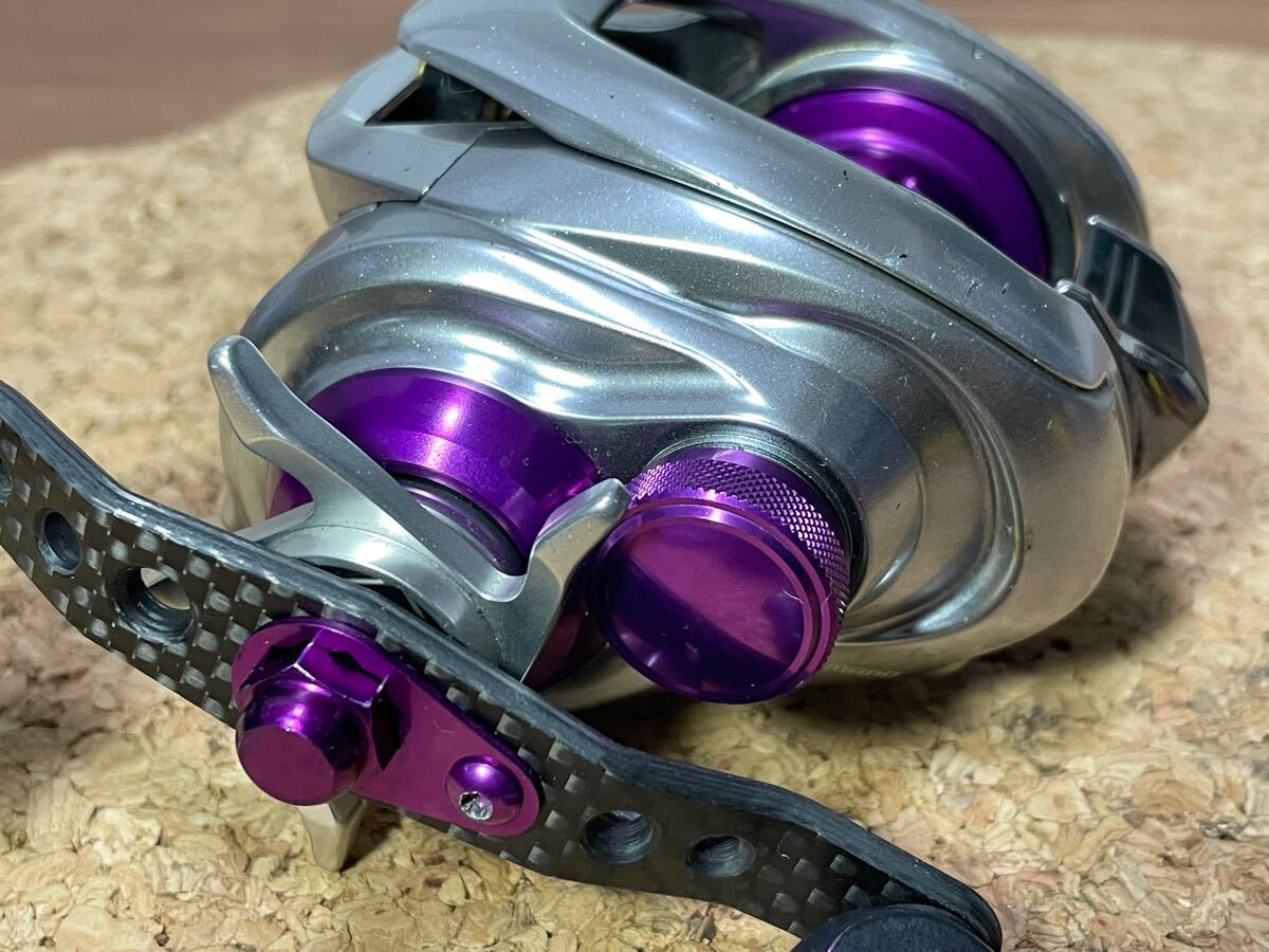 * быстрое решение! редкостный IXA custom 16metaniumMGL KTF NEO spool лиловый specification прекрасный товар! машина отличное состояние SHIMANO Metanium MGL HG LEFT K.T.F *