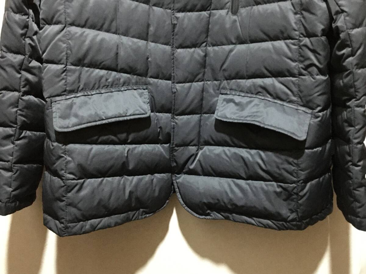 TAHARI タハリ ★ ダウン ハーフコート ブルゾン ジャケット チャコールグレー 極暖 XL