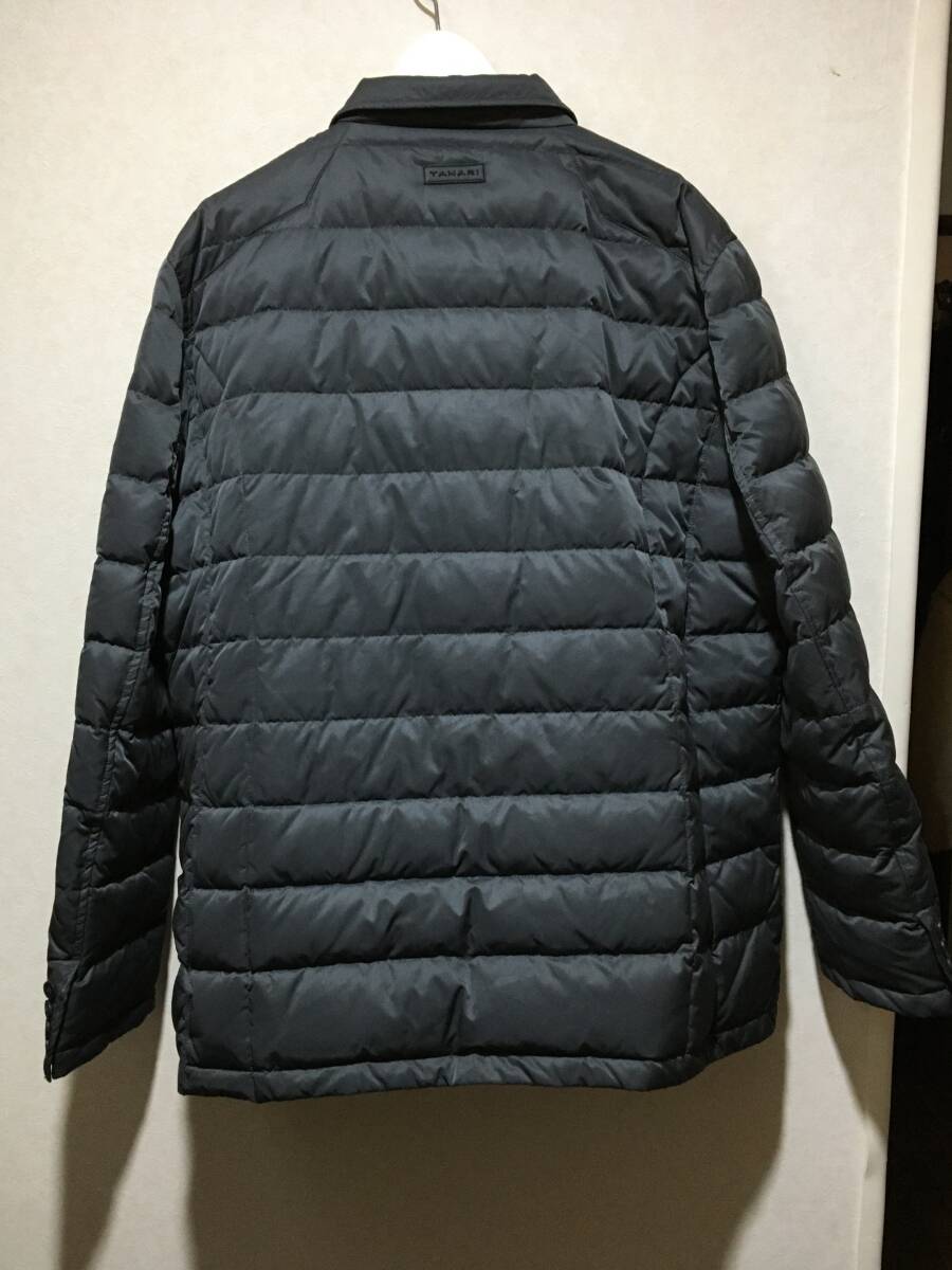 TAHARI タハリ ★ ダウン ハーフコート ブルゾン ジャケット チャコールグレー 極暖 XL