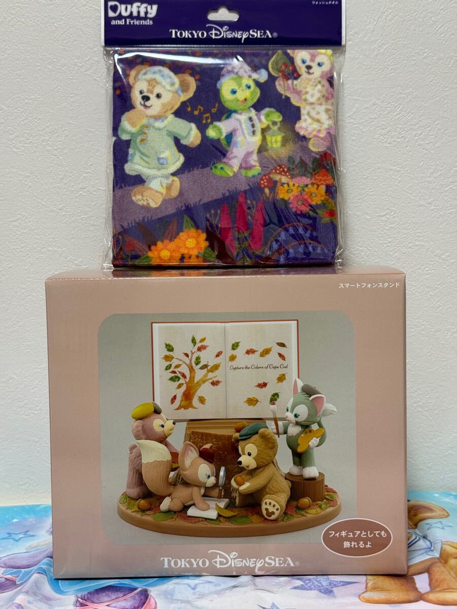 即決 新品 2点セット Disney SEA duffy&friends ダッフィー&フレンズ オータム サウンド ダッフィー リーナベル ジェラトーニ シェリーメイ
