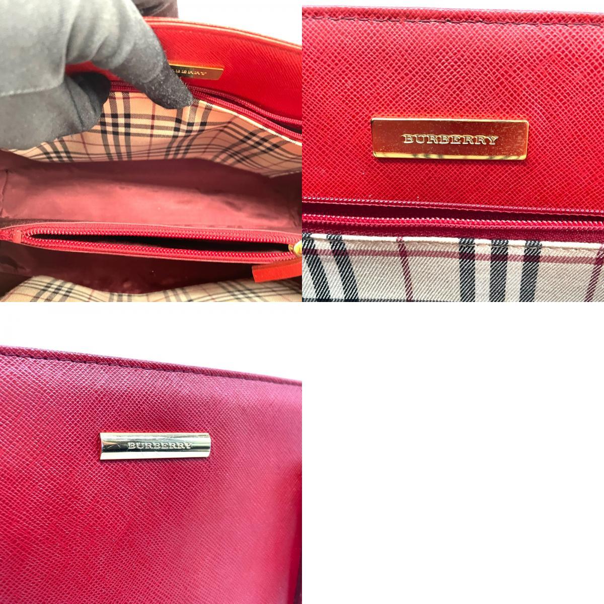 美品 BURBERRY バーバリー ハンドバッグ ロゴプレート ノバ 美品 BURBERRY バーバリー ハンドバッグ ロゴプレート ノバ