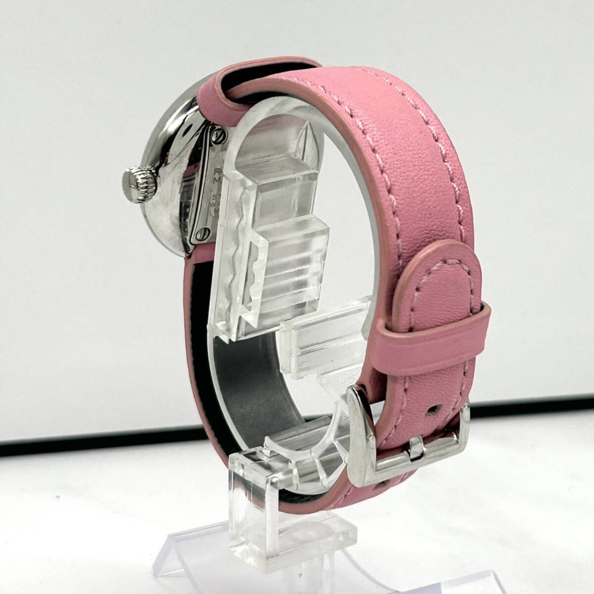 The Marc Jacobs The раунд часы 32mm женские наручные часы кварц батарейка заменена розовый кожа G1