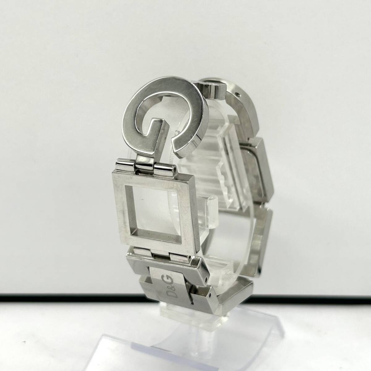 DOLCE&GABBANA D&G ドルチェアンドガッバーナ 時計 レディース シルバー ステンレス 新品電池交換済み アナログ 黒文字盤 G1