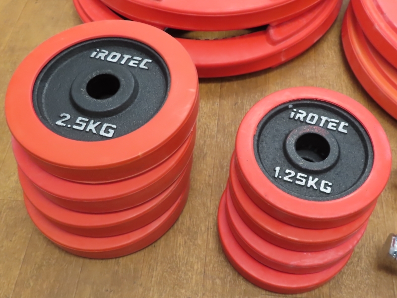 ♪IROTEC/アイロテック ウェイト85kg バーベル ダンベル 札幌 ♪IROTEC/アイロテック ウェイト85kg バーベル ダンベル 札幌